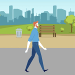 Walking Man Animation Using HTML, CSS, and JavaScript